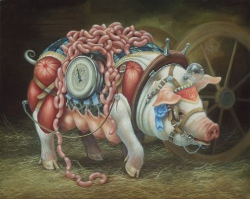 some-pig-Painting-by-Heidi-Taillefer
